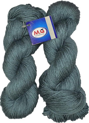 Simi Enterprise Vardhman Brilon Mouse Grey Wool Hank Hand knitting wool thread dyed
