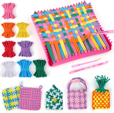 sannidhi Weaving Loom Kit for Kids and Adults DIY Crafts Easy Potholder Knitting Activity