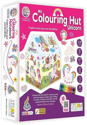 venimall My Coloring Hut Unicorn Theme DIY for Kids 3+Years