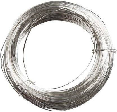 Sharum Crafts Silver Plated wire 18 gauge1.02MM-001