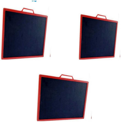 imtion pack of 3 Pcs Double side black slate writing use for kids study
