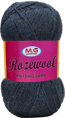 M.G Enterprise Rosewool Mouse Grey 200 gms Wool Ball Hand knitting wool- Art-FIB