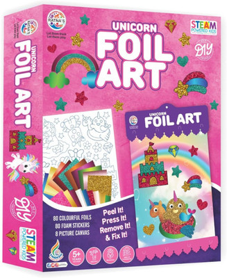 Ratnas Unicorn Foil Art - DIY Activity Kit STEAM Powered