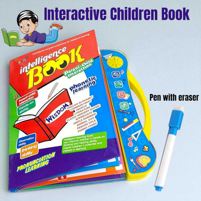AMANVANI Intelligence Book Learn English Letters, Words Learning Sound Book Education Toy