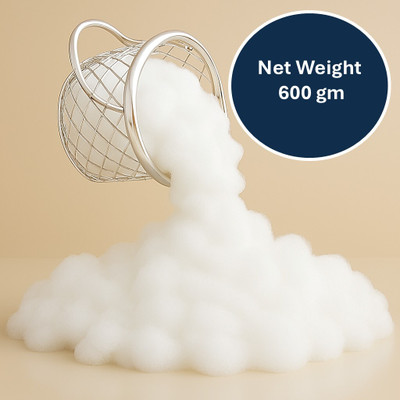 Yoonick Original White Polyester Fiber Fill For Stuffing Teddy & Other Products - 600gm