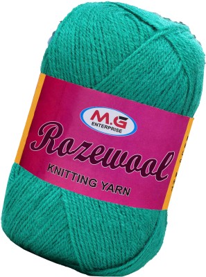 M.G Enterprise Rosewool Teal 300 gms Wool Ball Hand knitting wool- Art-GJE