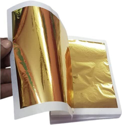 GOLD LEAFING HUB Gold Foil Sheets for Art & Craft – Pack of 20 Imitation Gold Leaf Paper