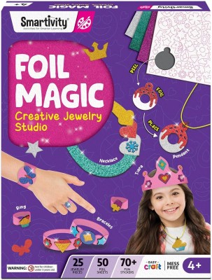 Smartivity Foil Magic - Creative Jewelry Studio, No Mess Art & Craft Kit