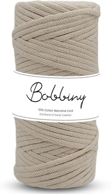 Bobbiny 3MM 100 Meter Knitted Braided Crochet Macrame Nylon Cord Thread for Macrame DIY
