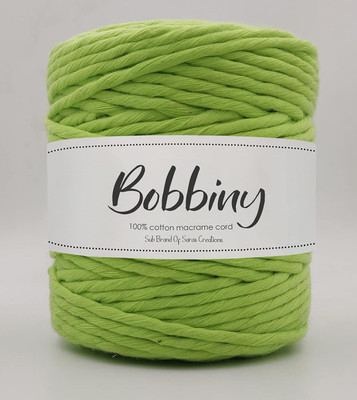 Bobbiny 4MM 100 Meter Single Strand Cotton Macrame Cord Thread for Macrame DIY