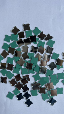 MAHANT FANCY SHAPE SILVER MIRROR for lippan art & craft art 8MM 50GM 340PIECE