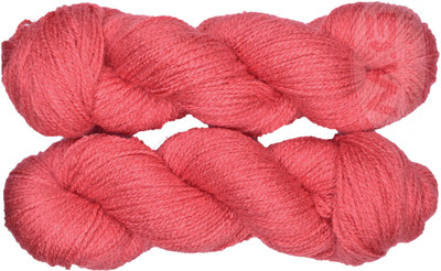M.G Enterprise Vardhman Rabit Excel Gajri (300 gm) Wool Hank Hand knitting wool Art-FBI