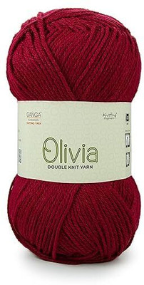 KB STAR Olivia Hand Knitting and Crochet Yarn(200 Gram) (Maroon Shade n-12)