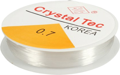 Weariton 0.7 mm Elastic Rope Cord String for Bracelet / Jewellery Making (1 Roll)
