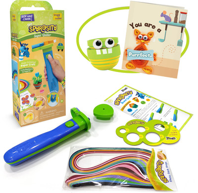 Quill On Spyrosity Explore- Quilling Based Creative Toy And Activity Set– With Patent Pending Motorized Tool - For Boys And Girls Above 5 Years (Spyrosity Super Quiller)