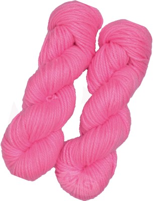 M.G Enterprise Oswal Knitting Yarn Thick Chunky Wool, Pink 300 gm ART - AAJF