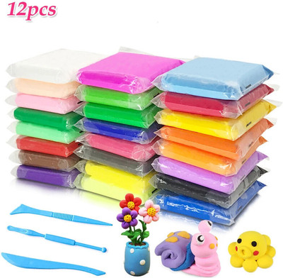 ELEXN Best Sale Colourful Magic Air Dry Non-Toxic Modeling Bouncing Clay with Tools