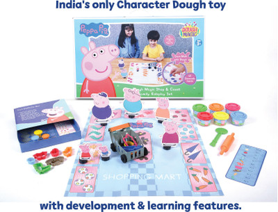 Dough Magic Shop & Count Family Roleplay Set - Peppa Pig For Kids