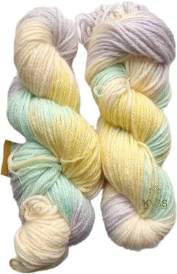 NTGS Jolly Print Thick Chunky Wool Hand Knitting Yarn (Multi Shade no-1, 200 Gram)