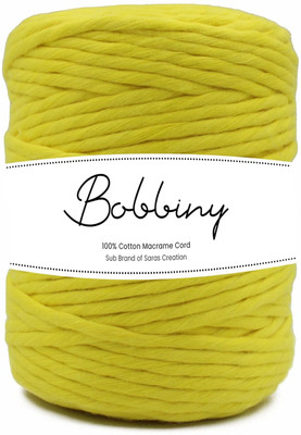 Bobbiny 4MM 100 Meter Single Strand Cotton Macrame Cord Thread for Macrame DIY