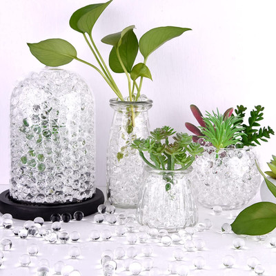 AquaBloom Transparent Water Jelly Balls | Water beads for Decoration 1500 pcs (Medum )