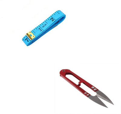 Crafts Haveli 1Pc Measuring Tape & 1Pc Thread Cutter