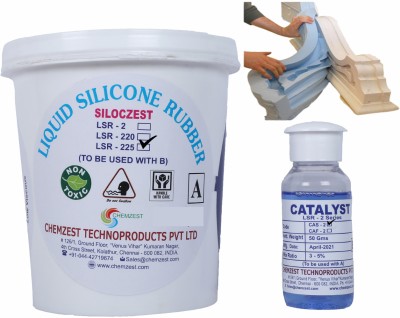 silcozest LSR-225 Liquid Silicone Rubber with Slow Catalyst (1 Kg)