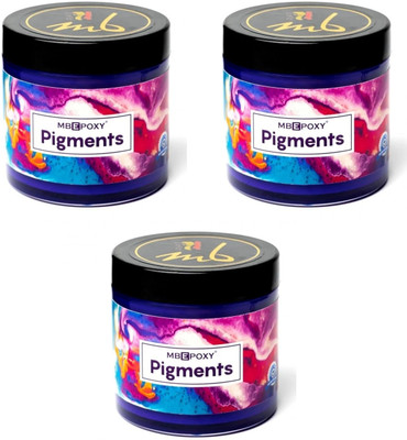MBEPOXY Resin Crystal Clear for Art & Craft Pigment Epoxy Brilliant Color Violet Set 3