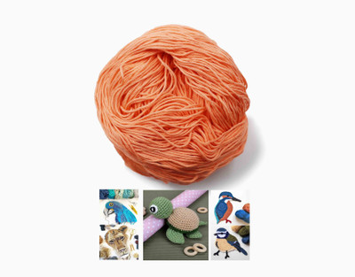 Craft Affair Kniting Yarn 100 gram For craft project - Peach