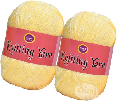 Simi Enterprise Knitting Wool Yarn, Soft Fancy Feather Wool Dark Cream 400 gm- Art-AAIE