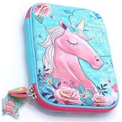 hda group Kids Unicorn Pouches Pencil Cases for Store Pen Pencil Eraser (Big Pouch)