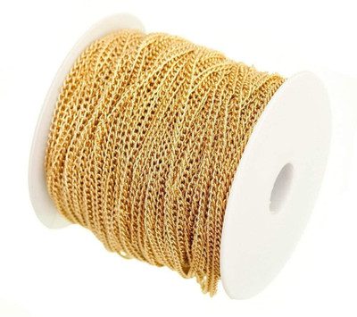 Sharum Crafts 5 Meter Metal Link chain for Craft and Jewellery Making/ cra
