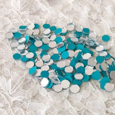 ilika9 Regular Shape Mirror for Lippan Art - Round - 10mm - 100 gms. (530 pcs)