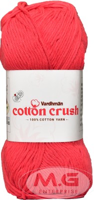 M.G Enterprise VARDHMAN Cotton Crush 8-ply Red 600 gms Cotton thread dyed-EA Art-AFCC