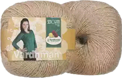 Vardhman Senorita 200 gm Wool Ball Hand Knitting Wool/Art Craft Soft Fingering Crochet Hook Yarn (beige)