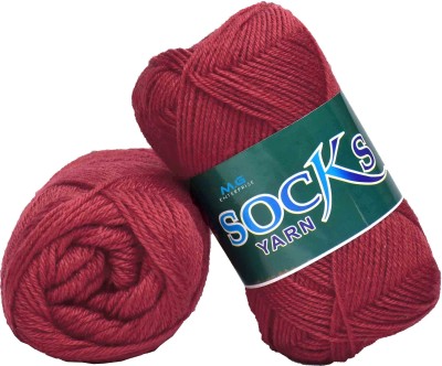 M.G Enterprise Premium Light Red Socks high strength Nylon yarn ( 300 g )