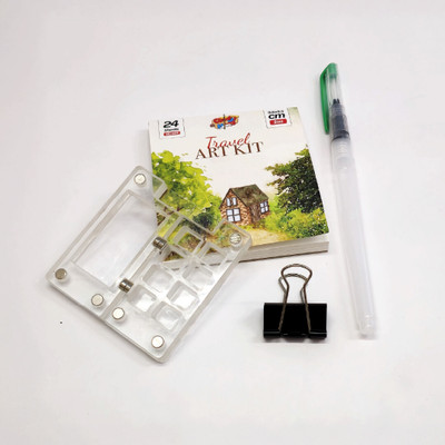 The Crafthives Travel Art Kit Mini Palette for Painting,Colour Palette,Compact Painting Set