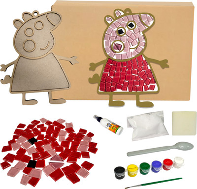 Mold Your Memories DIY Mosaic Art Kit , Creative Art and Craft Kit, (Peppa)