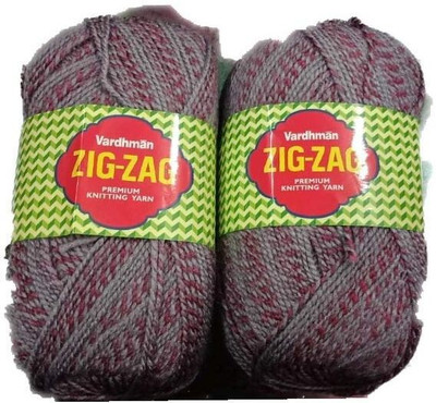 Vardhman Wool ZIG ZAG Wool Hand Knitting Crochet Soft Fingering 400 gram