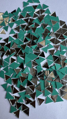 MAHANT TIANGLE SHAPE SILVER MIRROR FOR LIPPAN ART 8MM 50GM 500PIECE