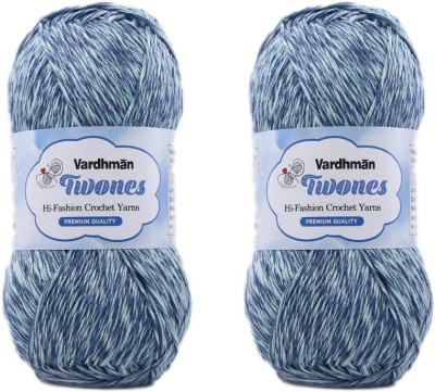 vardhman knitting yarn Vardhman Knitting Wool Pack of 2 TWONES Aqua blue Knitting and Crocheting
