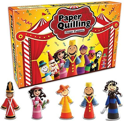 khilona waala Paper Quilling Finger Puppet Art and Craft for Kids 5 Years and Above