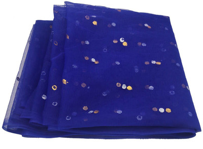 Just Flowers Golden Dotted Net for Decoration, Bouquet Decor, Gift Wrapping (6 Mtr)