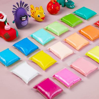 Shopex Bouncing Clay 6 Colors Magic Clay Nature Color DIY Air Dry Clay with Tools as Best Present for Children Toy for Kids ( Pack of 6 Pcs)