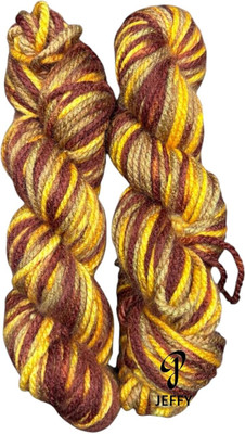 JEFFY Elora Multi Knitting Yarn Thick Chunky Wool (Shade no-4, 200 Gram)