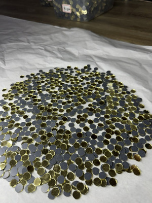 arteneer Round shape golden mirror-10 mm size- 450pcs