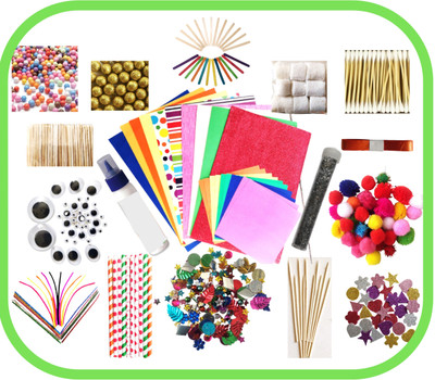 hobbyhut DIY Art and Craft Kit - 20 in 1 craft items for kids