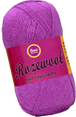 Simi Enterprise Rosewool Purple 400 gms Wool Ball Hand knitting wool- Art-FII