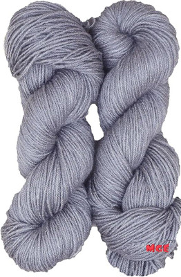 M.G Enterprise Vardhman Brilon Steel Grey Wool Hank Hand knitting wool thread dyed