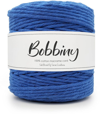 Bobbiny 4MM 100 Meter Single Strand Cotton Macrame Cord Thread for Macrame DIY